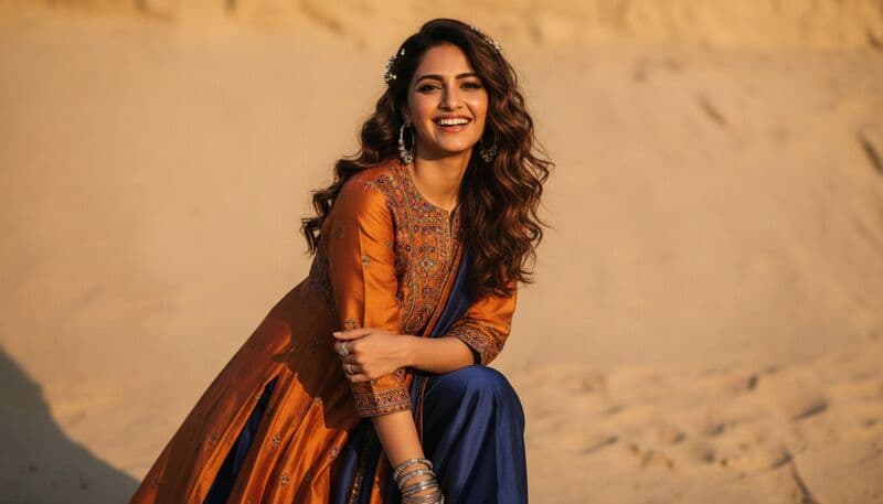 Confident Indian woman expressing her personal style