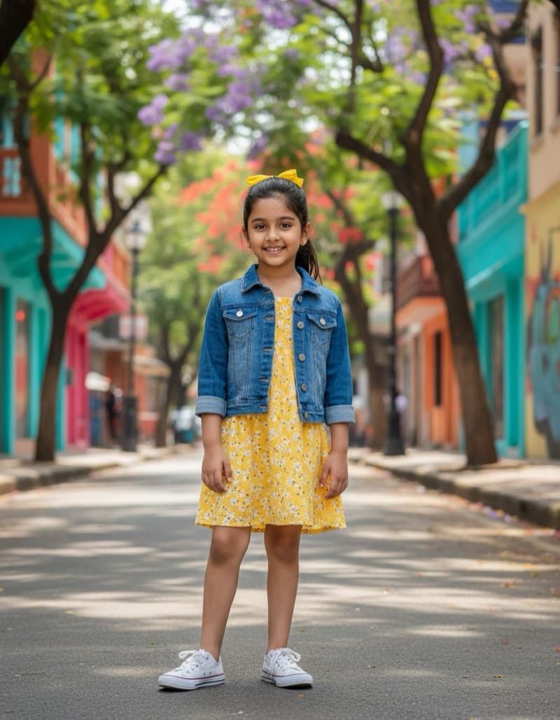 Indian girl in stylish casual western outfit